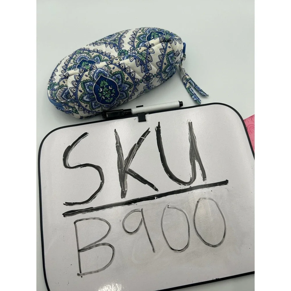 Vera Bradley x Bath & Body Works Blue Paisley Quilted Cosmetic Makeup Bag Pouch